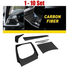 5-50X Carbon Fiber Decor Trim Center Dashboard Console Fit BMW 4 Series G22 G26 picture