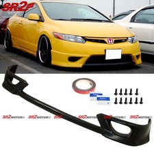 For 2006-2008 Honda Civic Coupe HFP Style Front Bumper PU Lip Spoiler Splitter picture