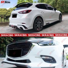 Carbon Fiber/Unpainted Front Rear Lip BodyKits For Mazda 3 Axela Hatchback 17-18 picture