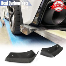 For Chevrolet Corvette C8 2020-24 Real Carbon Rear Bumper Splitters Canard Fins picture