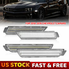 For 2010-2015 Chevy Camaro SS Style Front/Rear White LED Side Marker Lights USA picture