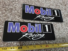 Lot of 2 Mobil 1 Racing Oil Racing Decals Stickers Tony Stewart NHRA Nascar Car picture