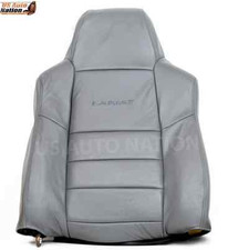 02-07 Ford F250 Lariat Driver Side Lean Back Leather Seat Cover Gray picture