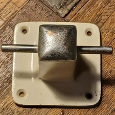 Vintage Perko Chrome Over Bronze Single Cross Bitt Mooring  picture