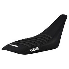 Yamaha YFZ 450 Gripper Seat Cover 2004-2013    all BLACK / BLACK ribs LOGO #200 picture