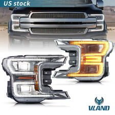 2* VLAND Full LED Headlights For Ford F150 F-150 XLT XL SSV king 2018 2019 2020 picture