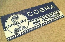 SHELBY COBRA  Garage Banner Sign (Large 2'x5') picture