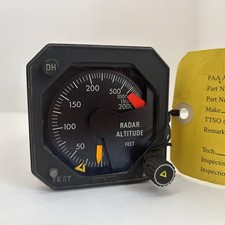 KNI 416 066-3044-04 Radar Altimeter Indicator  As Removed  Bendix king working picture