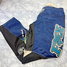 Vintage Fox Racing T4 Kev Blue Pants Moto Sport Size 38 Protective Safety picture