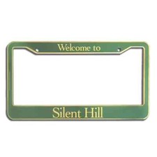 Welcome to Silent Hill Town Sign Green License Plate Frame Car Figure Truck USA picture