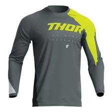 Thor Sector Edge Gray and Green MX Off-Road Jersey Men's Sizes SM - 3X picture