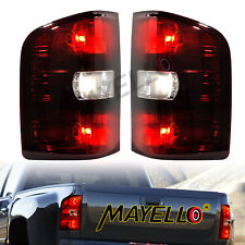 Pair Smoke Red Tail Lights For 2007 2008-2013 Chevy Silverado 1500 2500 3500 HD picture