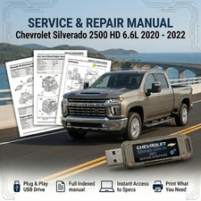 CHEVROLET SILVERADO 2500 HD 2020 2021 2022 SERVICE REPAIR WORKSHOP MANUAL USB picture