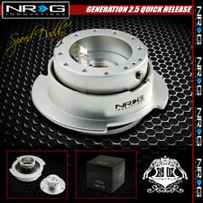 UNIVERSAL NRG STEERING WHEEL SHORT 6-HOLE GEN 2.5 QUICK RELEASE ADAPTOR SILVER picture