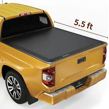 5.5FT Bed Soft 3 fold Tonneau Cover for 2014-2021 Toyota Tundra Truck Waterproof picture
