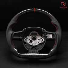 Real carbon fiber Flat Customized Sport Steering Wheel Audi A4 A5 2004-2012 picture