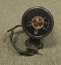 Original Stewart Warner 8000 8K RPM Green Line Tachometer Yenko Tach VTG CHROME picture