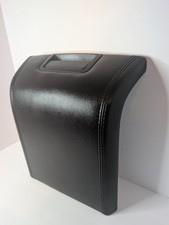 OEM 07–14 Lincoln Navigator Front Center Console Lid Arm Rest Black Leather  picture