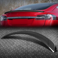 FOR 12-22 TESLA MODEL S REAL CARBON FIBER OE-STYLE REAR TRUNK LID SPOILER WING picture