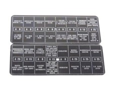 Ferrari Dino 246 GT GTS Fuse Box Cover Decal Plate US Model 1966-74 Aluminum New picture