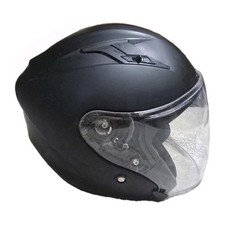 Motorcycle BILT Route Helmet Black Dual Sliding Visor Model YH-OF881 Sz L Matte picture