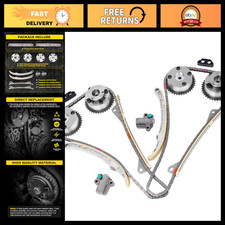 14 PCS Engine Timing Chain Kit with Gear & Tensioner - Compatible Replacement Pa picture