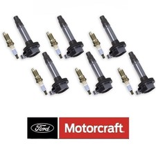 6 Ignition Coil & 6 Motorcraft Platinum Spark Plug for Ford Lincoln 3.5L 3.7L V6 picture