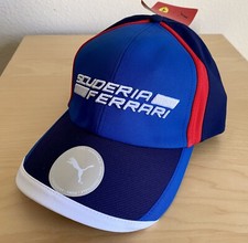Scuderia Ferrari Fanwear Street Cap New Blue Red GENUINE PUMA picture