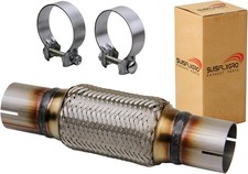 Universal 100% Stainless Steel Exhaust Flex Pipe - Durable Heavy Duty Solution picture
