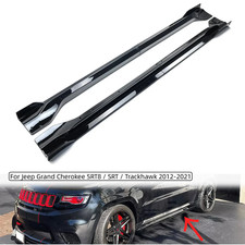 For 2012-2021 Jeep Grand Cherokee Trackhawk / SRT  Gloss Black Side Skirts picture