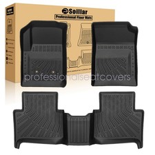 Fits 2015-2022 Chevy Colorado GMC Canyon Extended Cab TPE Floor Mats Liner Black picture
