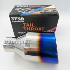 BIG 5in POLISHED EXHAUST TIP 2.5in INLET ANGLE DOUBLE WALL FOR DODGE RT SRT RAM picture