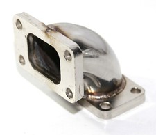 90 Deg SS Turbo Elbow Conversion Adapter Pipe T3 flange to T3 Flange picture