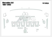 Wood Look Dash Trim Kit for Mercedes CLK 1997-2003 Auto PanelInterior Kit picture