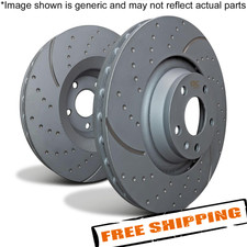 EBC GD7116 3GD Sport Slotted & Dimpled Vented Front Disc Brake Rotor 2-Wheel Set picture
