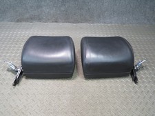 96-02 MERCEDES R129 SL-CLASS SET OF 2 FRONT LEFT & RIGHT LEATHER HEADREST OEM picture