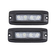 2x 6.3inch 12W LED Work Light Spot Driving Fog Lamp Off-road 4X4 SUV Flush Mount picture