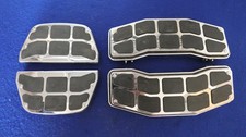 Genuine Harley Touring Softail Smooth Chrome Rider & Passenger Footboards 86^ picture