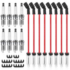 8Pcs 9748HH Wires & 41-962 19299585 Spark Plug For Chevrolet GMC 4.8L 5.3L 6.0L picture
