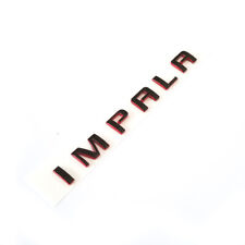 1x OEM IMPALA EMBLEMS Badge 3D Logo Letters for GM Chevrolet NEW Black Frame Y picture