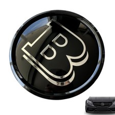 Black Brabus B 18.5CM Grille Badge Emblems for Mercedes Benz A B C E S Class picture