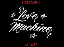 (2) Cheech and Chong LOVE MACHINE 64 Impala Up in Smoke Window Decals Stickers picture