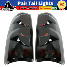 For 1999-2006 Chevy Silverado 1500 2500 3500 Tail Lights Pair Lamps Chrome Smoke picture