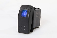 Marine Boat Rocker Switch ON-OFF SPST 3 Pins 1 Blue LED Cars RV Motorcycle picture