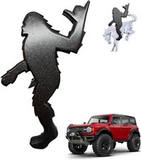 Sasquatch Emblem 3D Badge Overlay Compatible with Bronco, 3x4in Rock On, Black picture