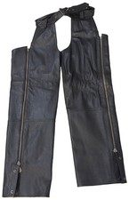 Vintage Women's Harley Davidson Medium Leather Riding Chaps picture