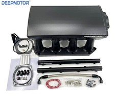 Deepmotor Intake Manifold Fuel Rail Kit for Nissan 5.6 V8 VK56DE Black picture