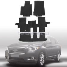 2013-2020 For Infiniti QX60 Nissan Pathfinder Velour Floor Mats Carpet Black New picture