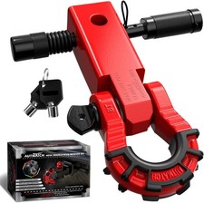 Off-road Ready Mega Shackle Hitch Receiver - 68,000LB Capacity & Rust-resistant picture