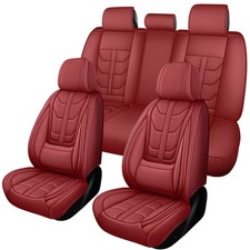 Universal 3D Waterproof Nappa Leather Car Seat Covers Full Set Cushion Protector picture
